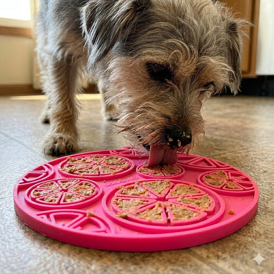 Citrus eMat Lick Mat – Enrichment Mat with Suction Cups