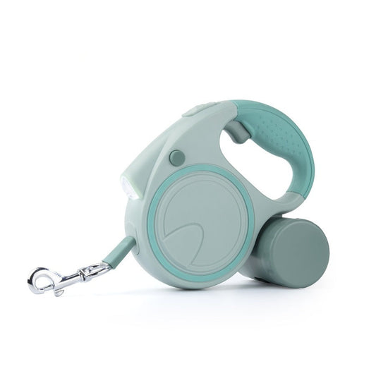 Retractable Dog Leash – 5M Automatic Walking Lead with Flashlight