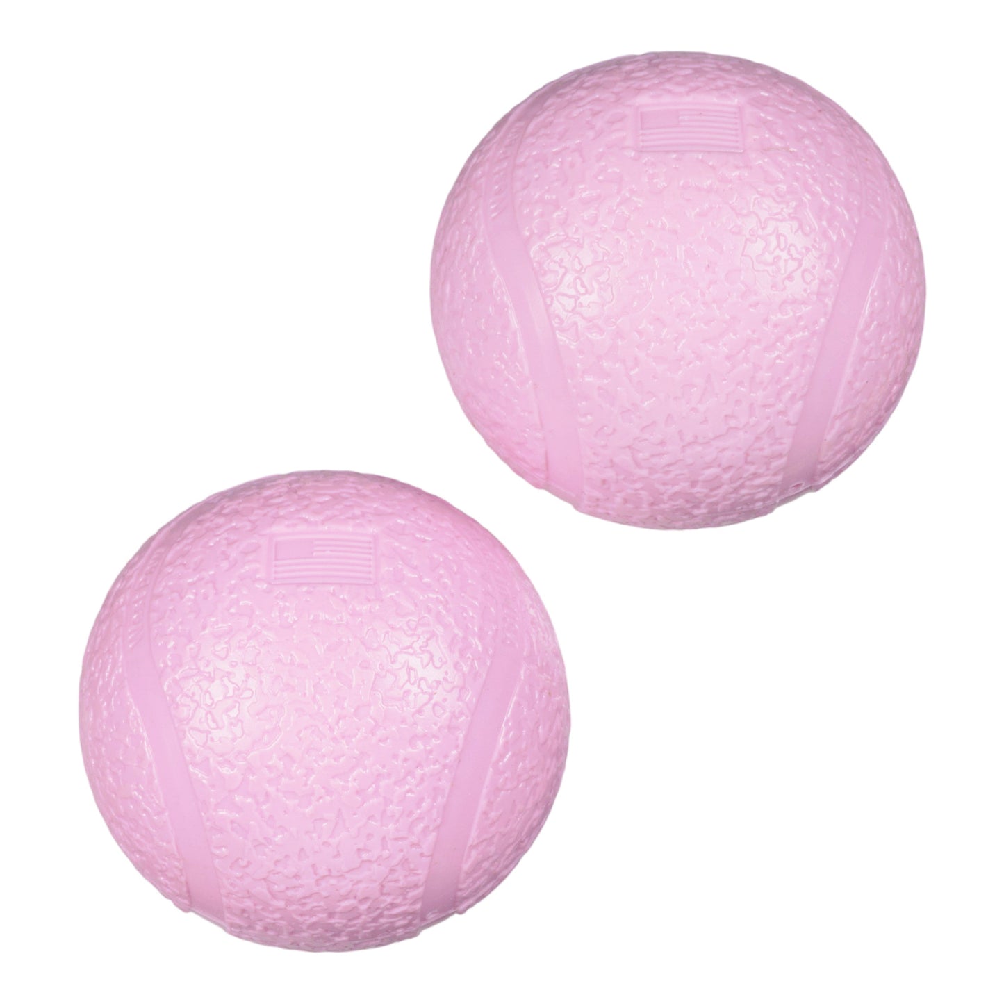 West Paw Boundr Tough Dog Ball 2-Pack – Small Bubblegum