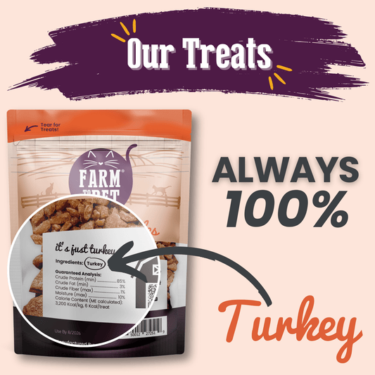 Farm to Pet Turkey Crumbles Grain-Free Cat Treats