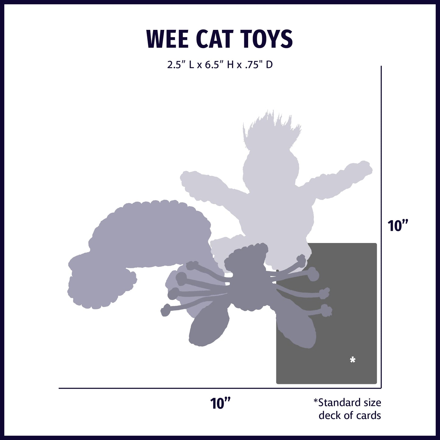 HuggleHounds HuggleKats Woodland Bucket Cat Toys, 12-Pack