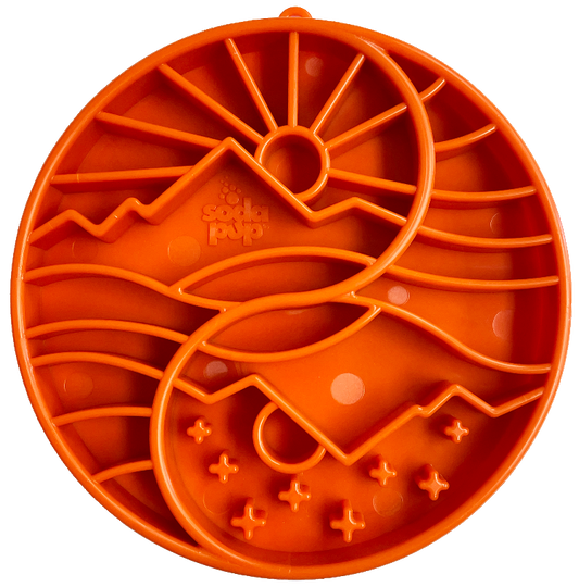 Sun & Moon eTray Slow Feeder Dog Bowl – Shallow Enrichment Tray
