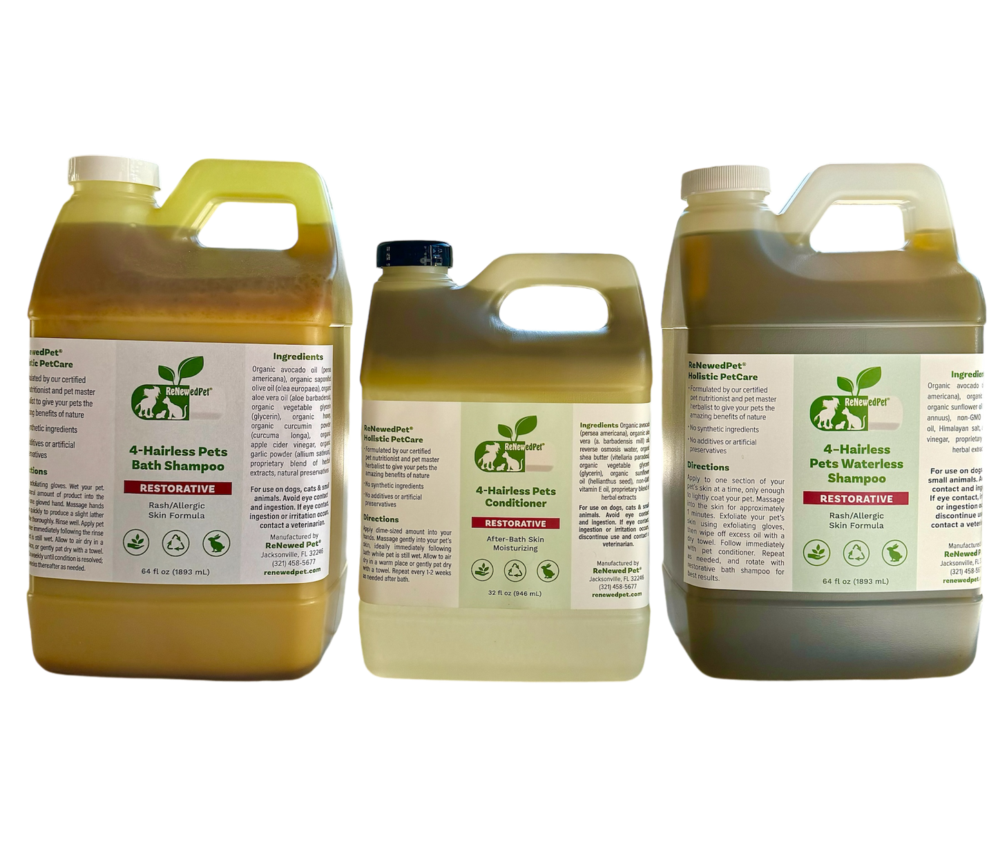 ReNewedPet Hairless Pet Restorative Care Kit