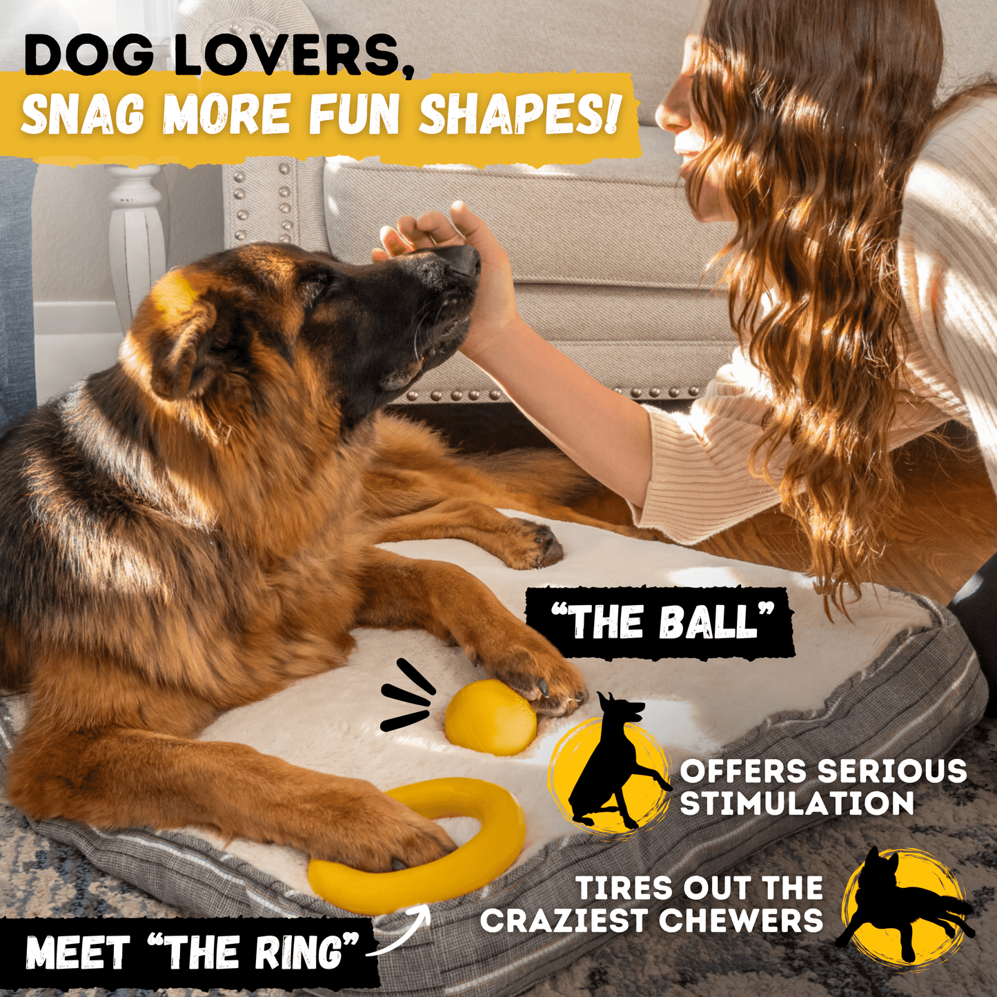 Launch Disc Dog Toy – Heavy-Duty Rubber Fetch Toy