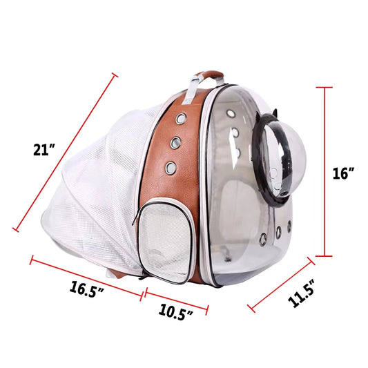 Expandable Cat Backpack Carrier – Bubble Window Travel Bag for Cats & Small Pets
