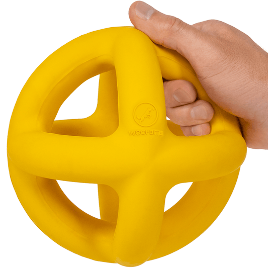 Giant Halo Ball Dog Toy – Heavy-Duty Rubber Toy for Aggressive Chewers