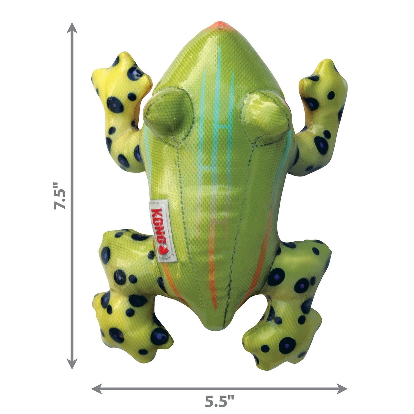 KONG Shieldz Tropics Dog Toy – Medium Squeaky Floating Toy