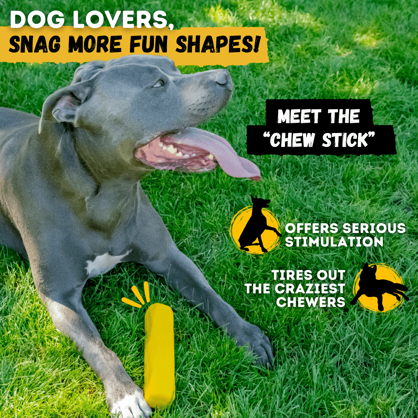 Tug Chain Dog Toy – Heavy-Duty Rubber Tug Toy for Aggressive Chewers