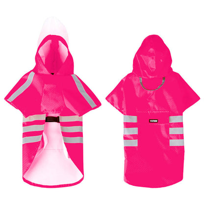 Waterproof Dog Raincoat – Hooded Reflective Pet Poncho