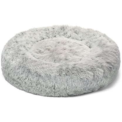 Mr. Peanut’s 28” OrthoPlush Pet Bed – Snowflake White Two-Tone Orthopedic Dog &amp; Cat Bed