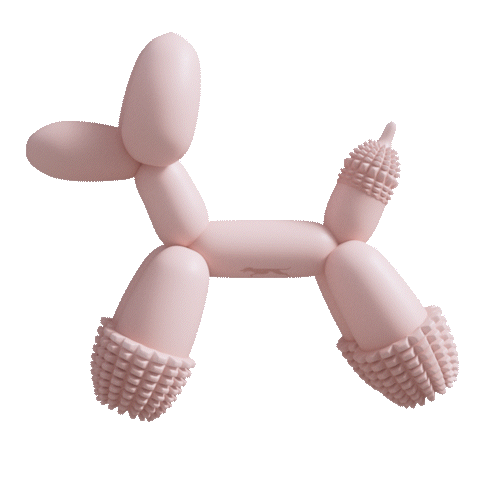 SandDog Balloon Dog Toy, Pink