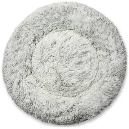 Mr. Peanut’s 28” OrthoPlush Pet Bed – Snowflake White Two-Tone Orthopedic Dog &amp; Cat Bed