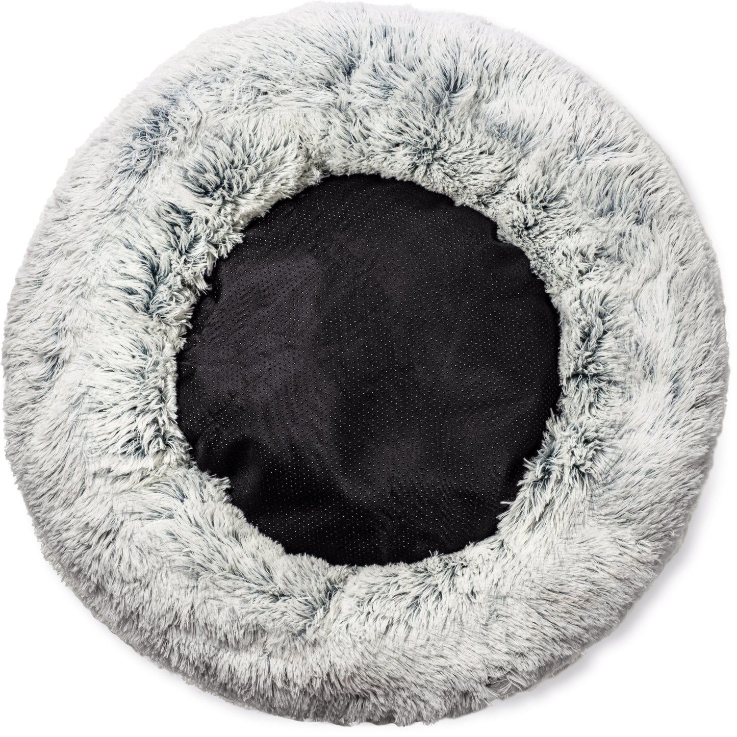 Mr. Peanut’s 28” OrthoPlush Pet Bed – Snowflake White Two-Tone Orthopedic Dog &amp; Cat Bed