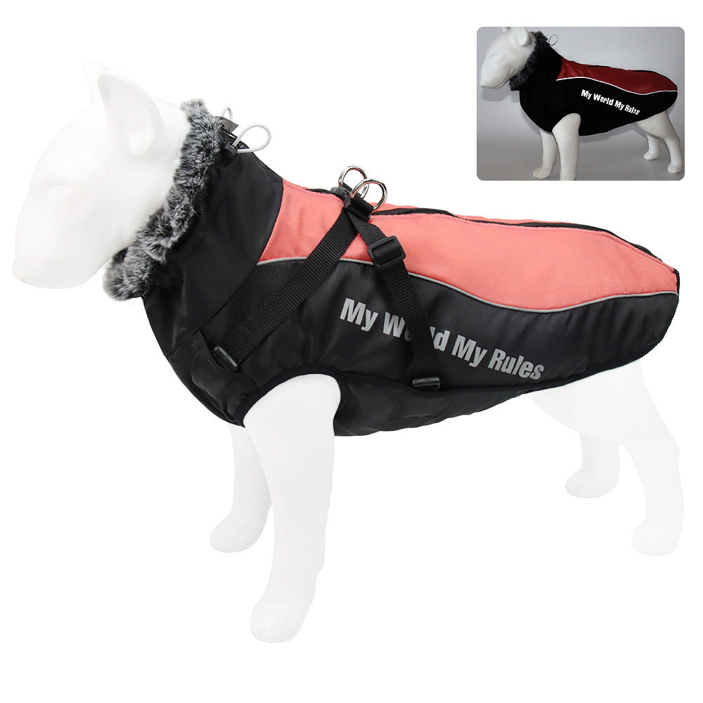 Warm Reflective Dog Coat – Waterproof Thickened Pet Vest Jacket