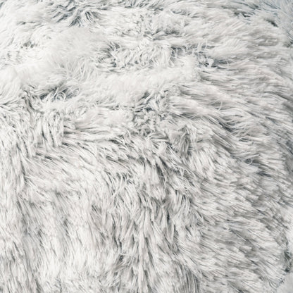 Mr. Peanut’s 28” OrthoPlush Pet Bed – Snowflake White Two-Tone Orthopedic Dog &amp; Cat Bed