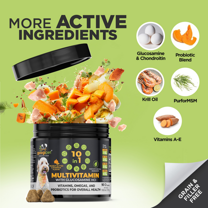 Googipet 10-in-1 Multivitamin Chews for Dogs – Peanut Butter & Pumpkin