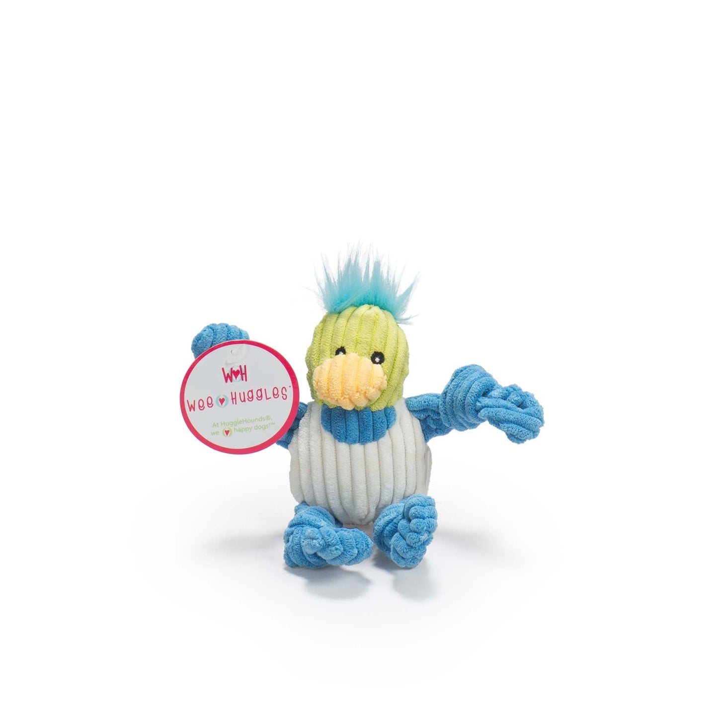 HuggleHounds Wee Huggles Assorted Plush Dog Toys, 6-Pack
