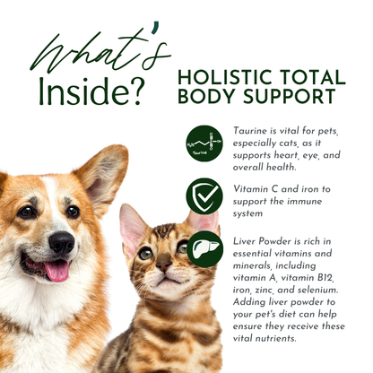 Holistic Total Body Support Multivitamin for Dogs & Cats