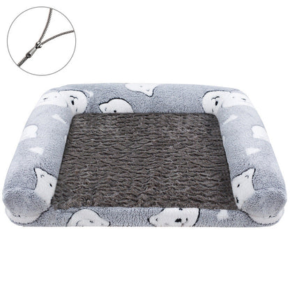 Cartoon Paw Print Pet Sofa Bed – Removable & Washable Dog and Cat Bed