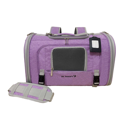 Mr. Peanut’s Monterey Horizontal Backpack Pet Carrier – FAA Airline-Friendly Travel Carrier