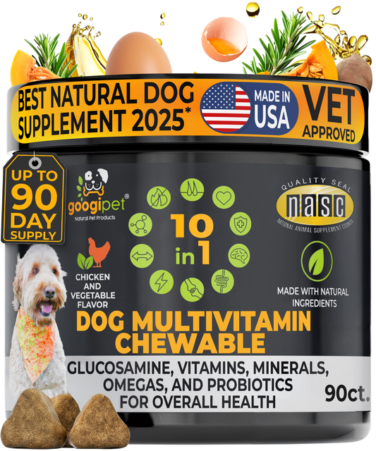 Googipet 10-in-1 Multivitamin Chews for Dogs – Chicken Flavor