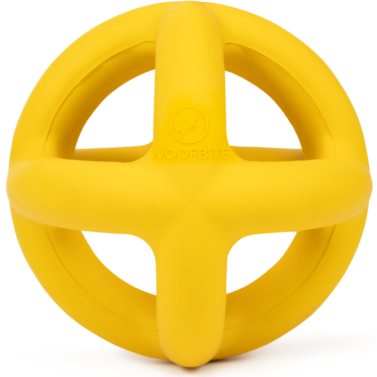 Giant Halo Ball Dog Toy – Heavy-Duty Rubber Toy for Aggressive Chewers