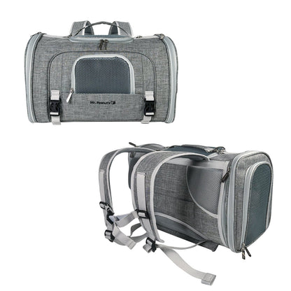Mr. Peanut’s Monterey Horizontal Backpack Pet Carrier – FAA Airline-Friendly Travel Carrier