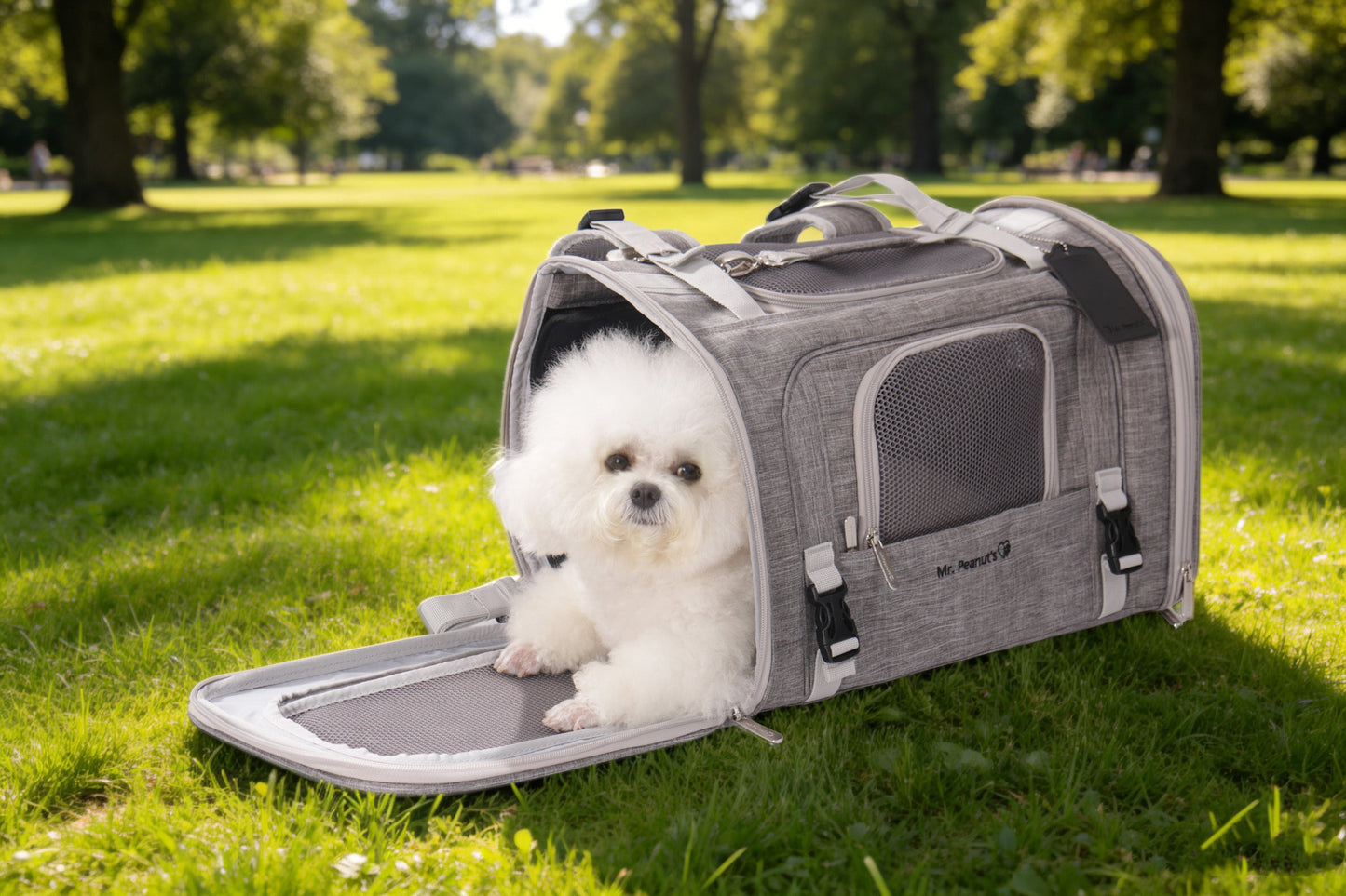 Mr. Peanut’s Monterey Horizontal Backpack Pet Carrier – FAA Airline-Friendly Travel Carrier