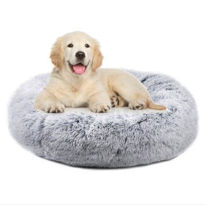 Mr. Peanut’s 28” OrthoPlush Pet Bed – Snowflake White Two-Tone Orthopedic Dog &amp; Cat Bed