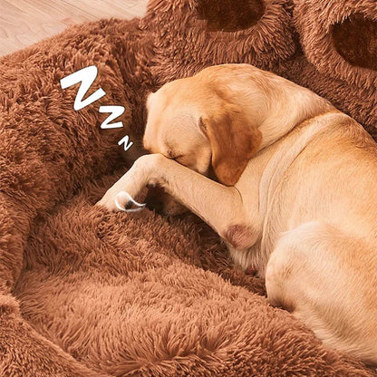 Big Paw Plush Pet Sofa Bed