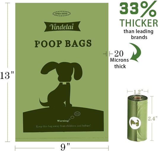 Biodegradable Scented Dog Poop Bags – Leak-Proof Pet Waste Bags with Dispenser, 18 Rolls, 450 Count