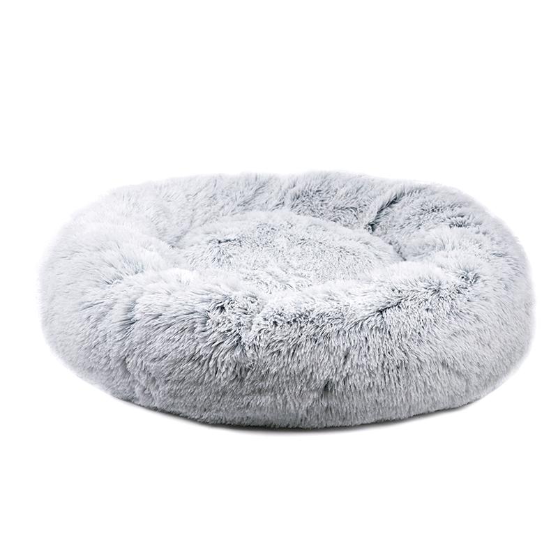 Mr. Peanut’s 28” OrthoPlush Pet Bed – Snowflake White Two-Tone Orthopedic Dog &amp; Cat Bed