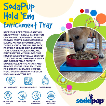 SodaPup Hold ’em Suction Cup Holder – Dog Bowl & Lick Mat Stabilizer