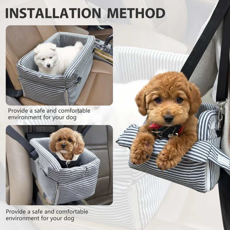 Center Console Dog Car Seat for Small Dogs