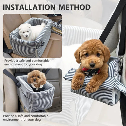 Center Console Dog Car Seat for Small Dogs