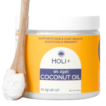 Holi Organic Virgin Coconut Oil for Dogs & Cats – 16oz