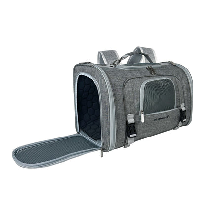 Mr. Peanut’s Monterey Horizontal Backpack Pet Carrier – FAA Airline-Friendly Travel Carrier