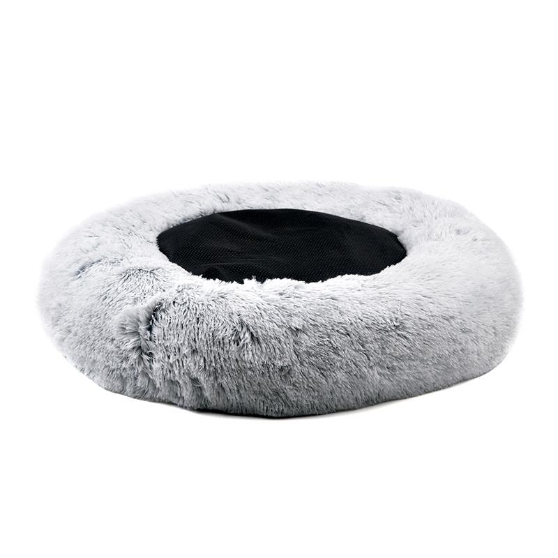 Mr. Peanut’s 28” OrthoPlush Pet Bed – Snowflake White Two-Tone Orthopedic Dog &amp; Cat Bed