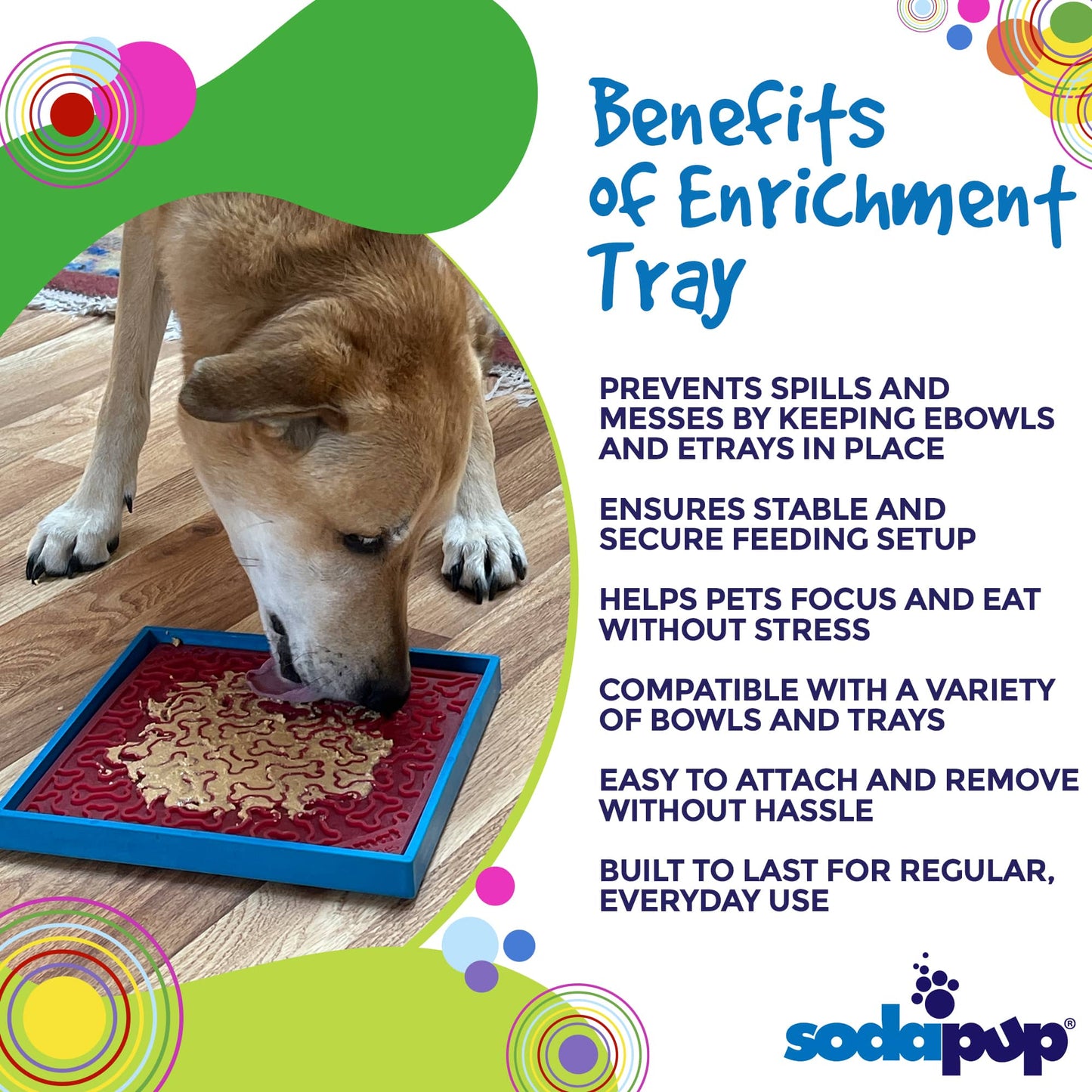 SodaPup Hold ’em Suction Cup Holder – Dog Bowl & Lick Mat Stabilizer
