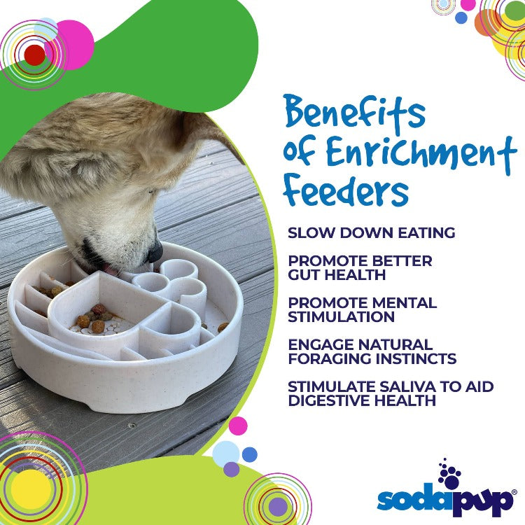 SodaPup Java Slow Feeder Dog Bowl – Deep Enrichment Bowl