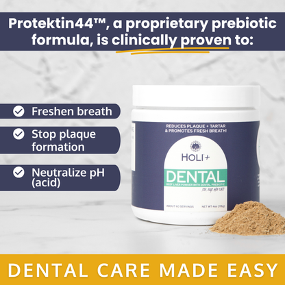 Holi Dental Health Topper for Dogs with Protektin44™ Prebiotics