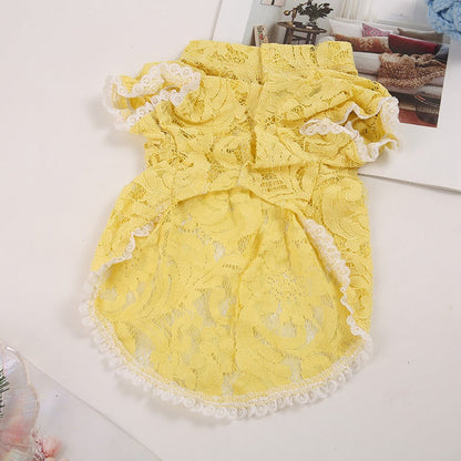Cute Dog Dress – Princess Skirt Outfit for Small Pets