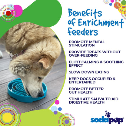 Baja eTray Slow Feeder Dog Bowl – Shallow Enrichment Tray