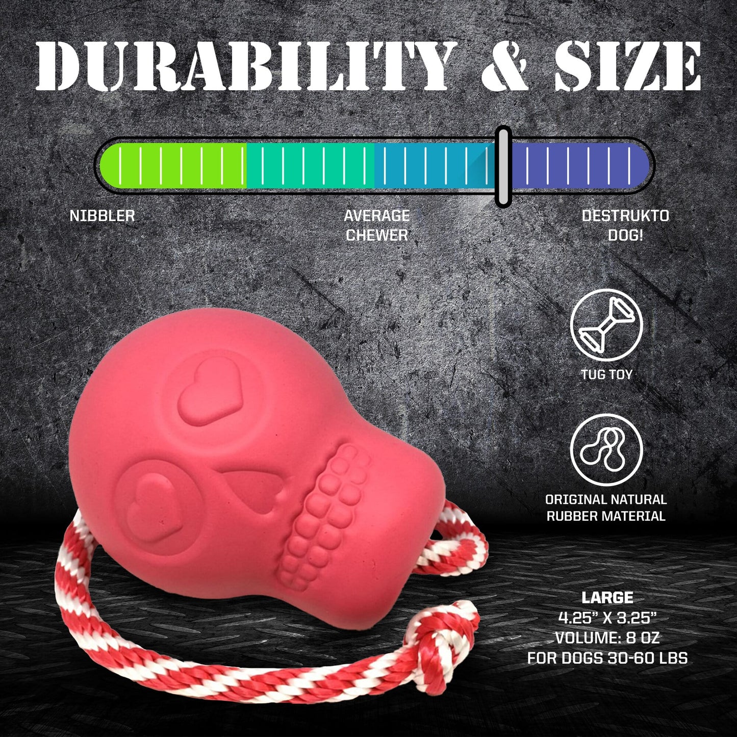 SodaPup Skull Dog Chew Toy – Treat Dispenser