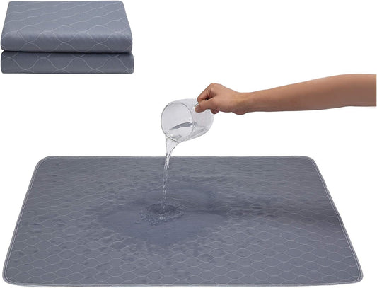 Washable Dog Pee Pads with Grooming Gloves – Reusable Waterproof Puppy Training Pads for Dogs, Cats, and Small Pets
