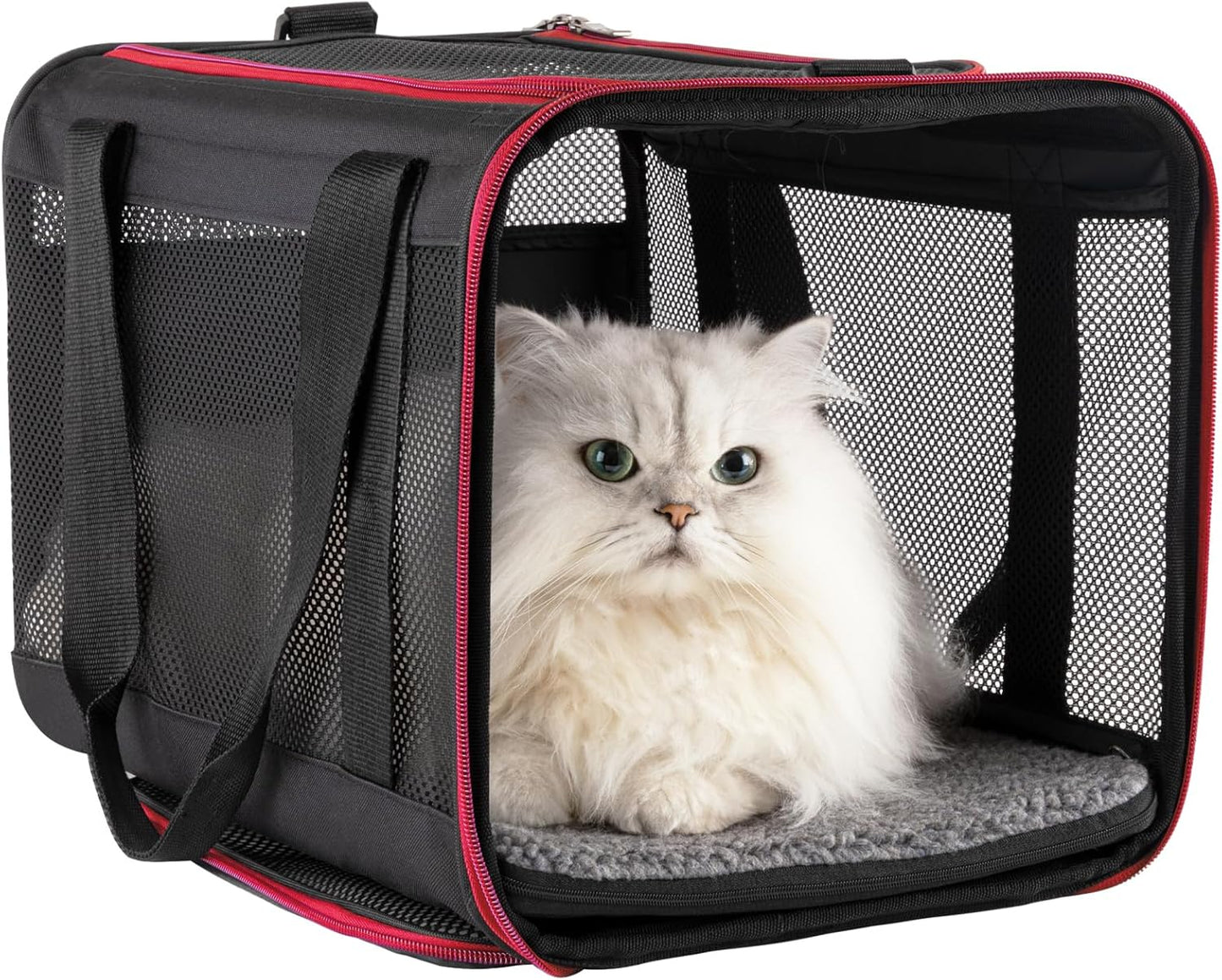 Quick-In Cat Carrier – Soft-Sided Pet Travel Bag with 360° Mesh Windows