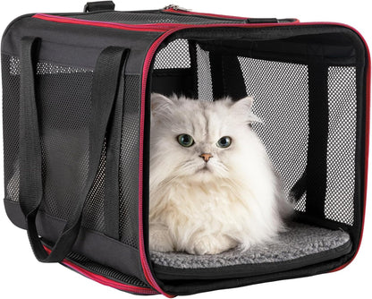 Quick-In Cat Carrier – Soft-Sided Pet Travel Bag with 360° Mesh Windows