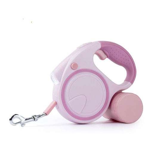 Retractable Dog Leash – 5M Automatic Walking Lead with Flashlight