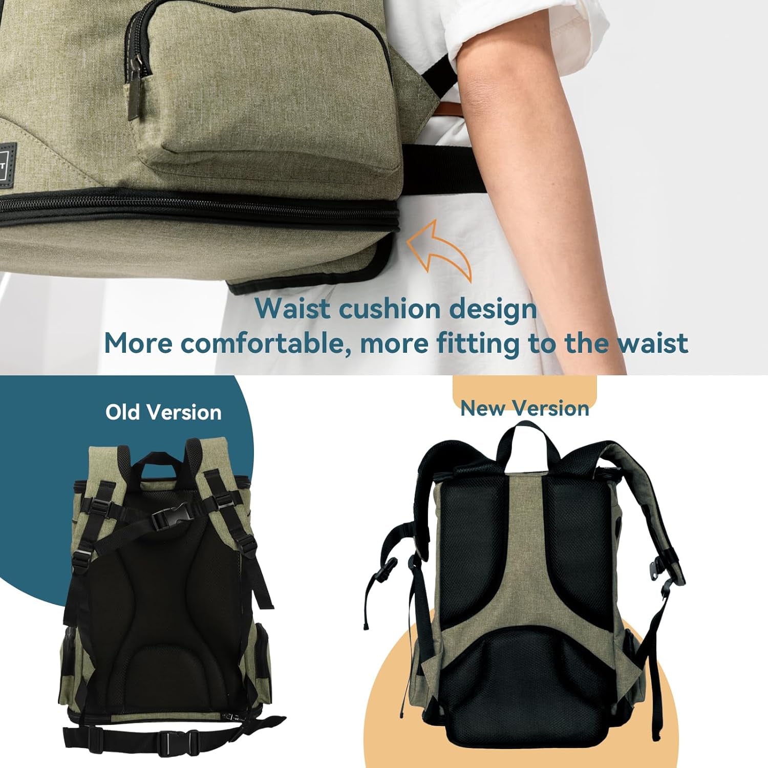 Petsfit Pet Backpack Carrier – Upgraded Waist Support Travel Backpack for Small Dogs, Cats, and Rabbits