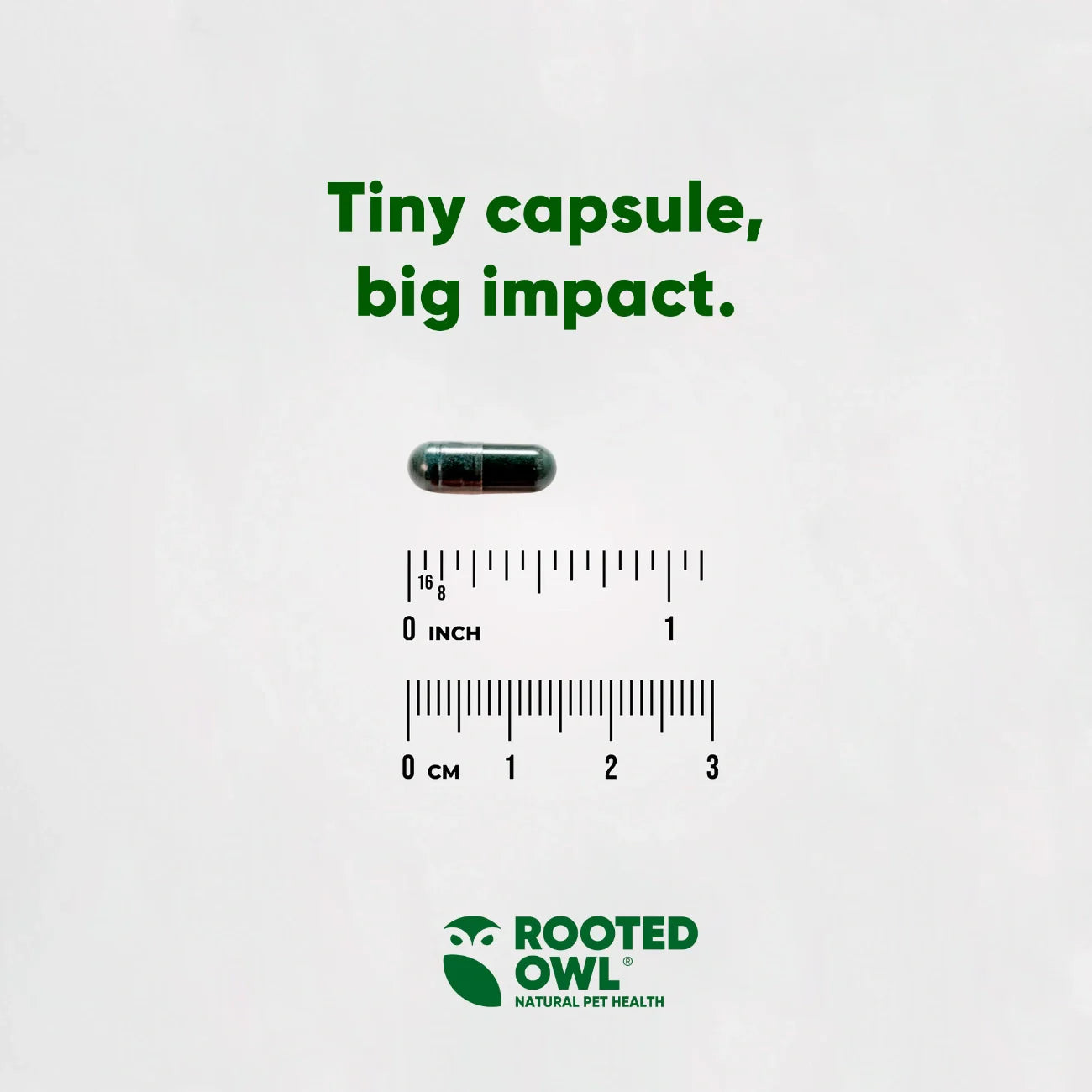 Rooted Owl Spirulina & Chlorella Capsules for Dogs & Cats